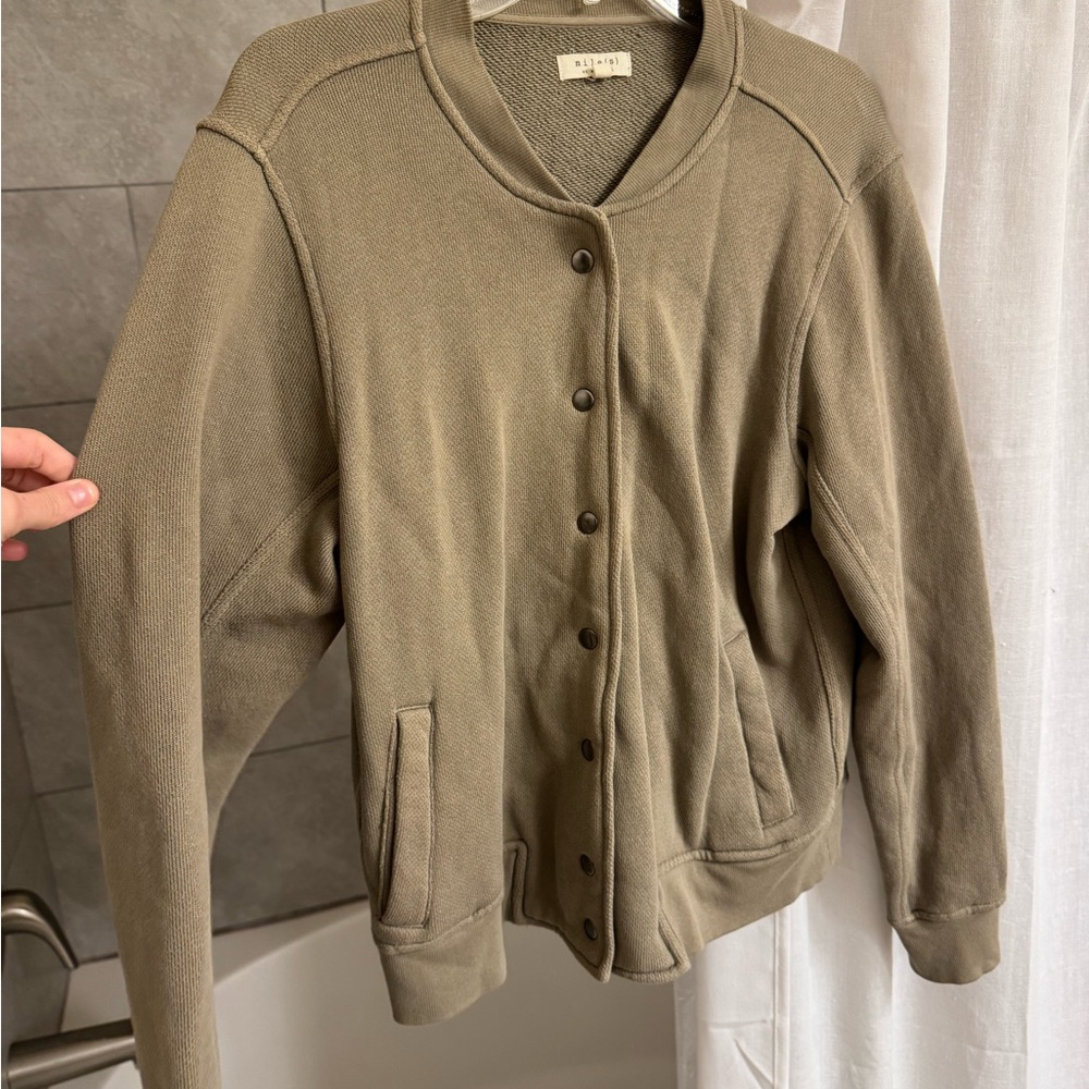 Madewell Olive Green Bomber Jacket